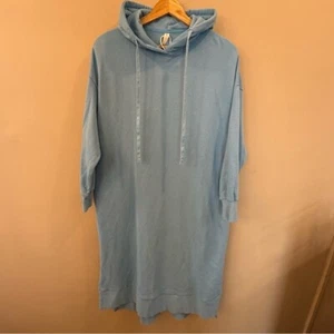 Nap Loungewear Womens Long Sweatshirt Hoodie Dress Blue Size Small New with Tags - Picture 1 of 8