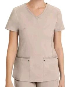 Healing Hands Scrub Viola Etichetta Juliet Top 2245 KHAKI Khaki Spedizione Gratuita - Foto 1 di 5