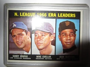Topps #234 1966 era líderes Koufax, Cuellar y Marichal - Imagen 1 de 2