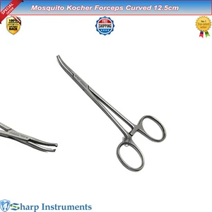 Mosquito Kocher Micro-Halsted Forceps Curved Artery Clamp Surgical Dental CE - Picture 1 of 3