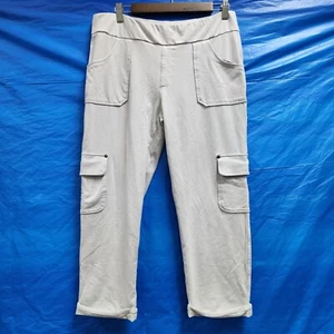 Pantalones cortos para mujer Yala talla XL tiro medio algodón orgánico avena - Imagen 1 de 9