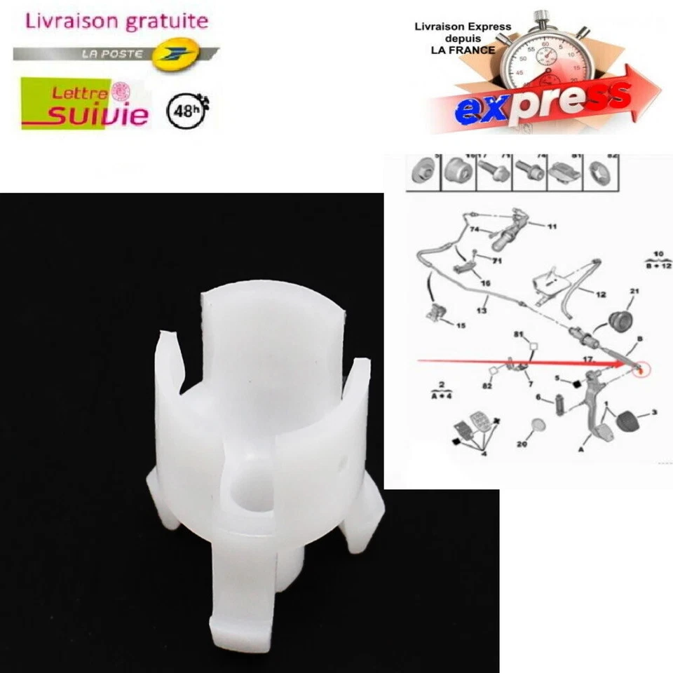 Boucle D' Embrayage Maitre Cylindre Citroën C2 C3 C4 C5 C6 9676534480