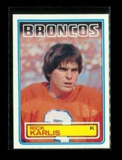 Vintage 1983 TOPPS Football Trading Card #264 RICK KARLIS Denver Broncos