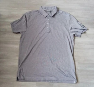 Travis Mathew Hemd Herren XL Golf Polo meliert grau PENTA Prestige Freizeit Neu mit Etikett - Bild 1 von 11
