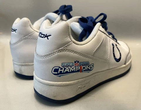 Indianapolis Colts Super Bowl Tennis Shoes Sneakers Reebok Limited Edition Sz 12 Cover