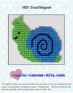 Kit o patrón de lona de plástico imán de caracol - Imagen 1 de 1