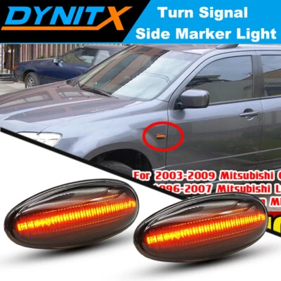 Indicador de luz de marcador lateral LED de humo Ftis Mitsubishi Outlander Lancer Eclipse Foto 1 de 2