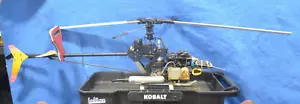 Huge 48" Long Nitro RC GAS Helicopter RARE Vintage - Untested PARTS - Picture 1 of 24