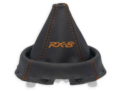 FOR MAZDA RX-8 GEAR SHIFT BOOT GAITER 4p LEATHER EMBROIDERY RX8 BROWN - Image 1 of 4