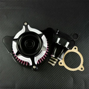 Contrast Cut Air Cleaner Intake Air Filter Fit For Touring 2008-16 Softail Dyna - Picture 1 of 6