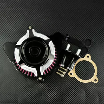 Contrast Cut Air Cleaner Intake Air Filter Fit For Touring 2008-16 Softail Dyna - Image 1 of 4