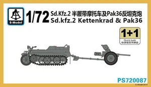 S-Model PS720087 1/72 Sd.kfz.2 Kettenkrad & Pak 36 (2 Kits) - Picture 1 of 1