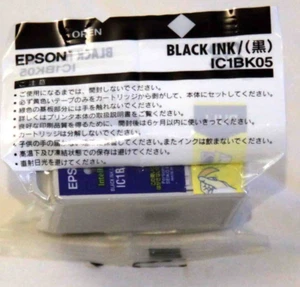 🧮 Genuine Epson IC1BK05 Black Ink Cartridge for Epson Printer PM-720C 780C 800C - Picture 1 of 3