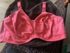 NO WIRED FULL SUPPORT BRA COLOUR CORAL PINK  SIZE 46F