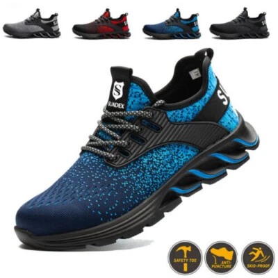 SUADEEX Sicherheitsschuhe Leicht Mit Stahlkappe Arbeitsschuhe Sneaker Sportliche - Bild 1 von 4