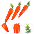 3pcs Carrot Decor Artificial Foams Carrot Realstic Carrots