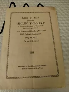 1935 Dover Ohio High School Spielprogramm - Bild 1 von 2