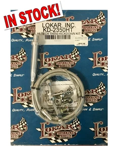 Lokar Stainless Steel Housing Auto Trans Kickdown Cable Kit KD-2350HT GM TH-350 - Picture 1 of 5
