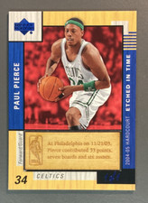 2004-05 PAUL PIERCE UPPER DECK HARDCOURT ETCHED IN TIME PP 33 PTS 7 BOARDS 6 ACE