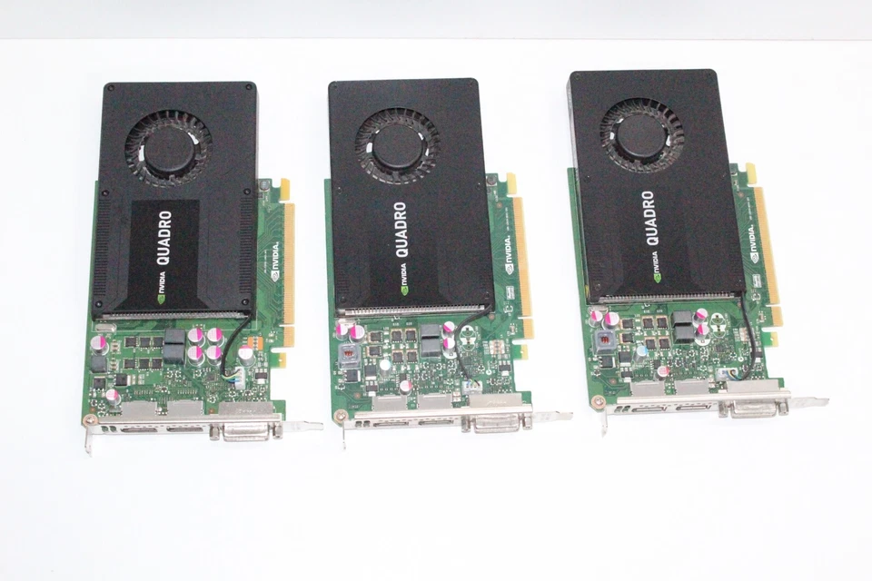 HP NVIDIA Quadro, 1 X K2000 and 2 X K2200 2GB GDDR5 PCIe x16 FH - Image 1 of 4