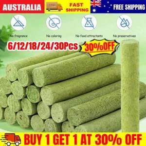 6~30PCS Cat Grass Teething Stick Pet Snack Hairball Removal Cat Teething Snack - Picture 1 of 11