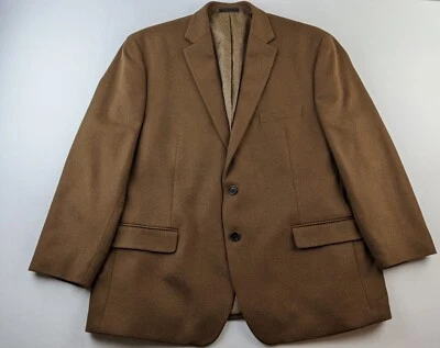 Lauren Ralph Lauren Lacrosse Blazer Wool Silk Cashmere Men 48 Vicuna Brown K3 - Image 1 of 4