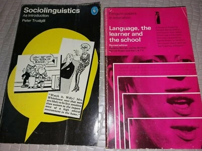 2 x Collectable Vintage Language Teaching Book Sociolinguistics Language Leaner  - Image 1 of 4