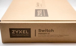 Commutateur géré Web Zyxel Multi-Gig 12 ports 3X 10 1x 10G SFP + XGS1250-12 neuf - Photo 1/5