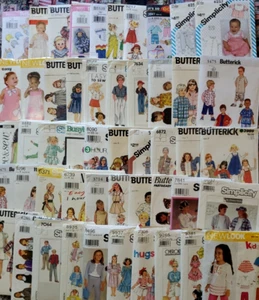 Lot of 50 Children Sewing Pattern McCall's /Simplicity CUT and partial Cut - Picture 1 of 10