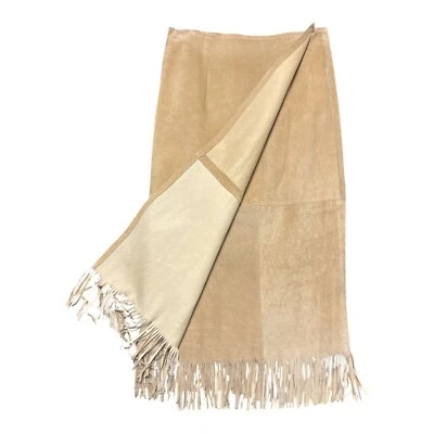 Falda De Colección Doble D Ranchwear Grande Cerdo Gamuza Flecos Hecha en EE. UU. Suroeste Foto 1 de 4