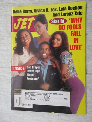JET MAGAZINE AUG 31, 1998 HALLE BERRY VIVICA FOX LELE ROCHON FOOLS FALL IN LOVE - Image 1 of 2