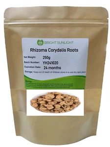 100% Yan Hu Suo / Rhizoma Corydalis Yanhusuo / Corydalis radici di rizoma 250 g - Foto 1 di 3