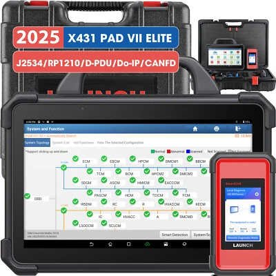 2025 Launch X431 PAD VII 7 PRO Professional OBD2 Diagnostic Tool ADAS ECU Programmer - Image 1 of 4