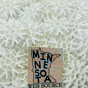 50 NEW Knex White Connectors 8 Position - Standard K'nex Parts - Picture 1 of 3