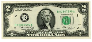 USA/Federal Reserve Note .. (Fr-1935B) … 2 Dollars … 1976 … *UNC*🤩New York - Bild 1 von 2