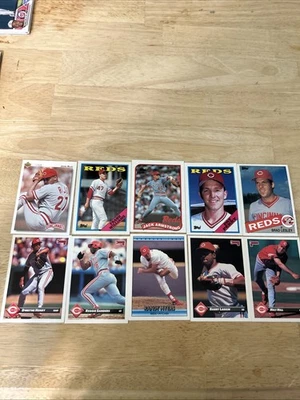 Colección de tarjetas de béisbol de los Rojos de Cincinnati (10 tarjetas) Foto 1 de 4