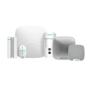 Ajax Kit antifurto wireless Bianco HUB2 PLUS GSM(4G) + SENSORE + CONTATTO + SIRE - Foto 1 di 1
