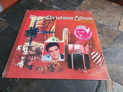 ELVIS PRESLEY "ELVIS' CHRISTMAS ALBUM" 1985 RCA GREEN VINYL STILL SEALED/NEW - Image 1 of 4
