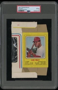 LEE MAY 1969 TRANSOGRAM COMPLETE BOX PSA 2 POP 1, NONE HIGHER!! - Picture 1 of 2