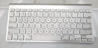 Apple A1314 Silver Wireless Bluetooth Keyboard Fully Functional #1 - Image 1 of 4