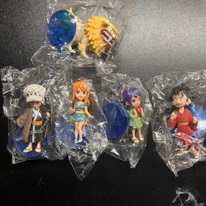 NEW (5) Pack One Piece World Collectible Figures Nami Sanji Luffy Wano Komachiyo - Picture 1 of 4