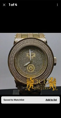 American Gangster Icy Joe Rodeo Techno Grill cara dorada 2,56 quilates diamante real Foto 1 de 4