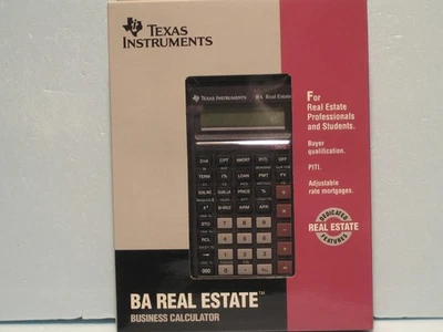 Texas Instruments BA Real Estate Business Calculator - New - Image 1 of 2