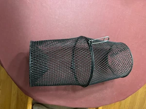 Unbranded Torpedo Minnow Trap, Wire Mesh, Black, With 2" Center Entrance Opening - Picture 1 of 6