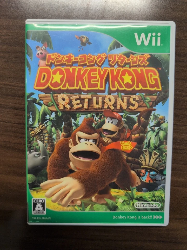 Donkey Kong Returns (Japanese) Nintendo Wii Japan Region Locked US Seller  - Image 1 of 3