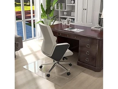 AS DESCRIBED Natsukage Glass Chair Mat Tempered Glass Transparent 36" x 36" - 1/6" Thickness