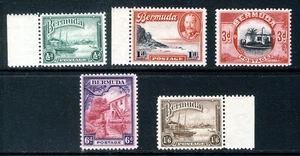BERMUDA King George V 1936-1947 Part Pictorial Set Range SG 98 to SG 106 MINT - Picture 1 of 2