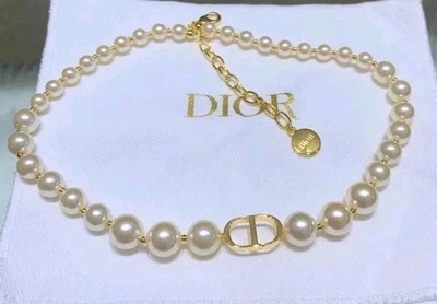 Collar Gargantilla Christian Dior 30 Perlas Montaigne NUEVO Foto 1 de 4