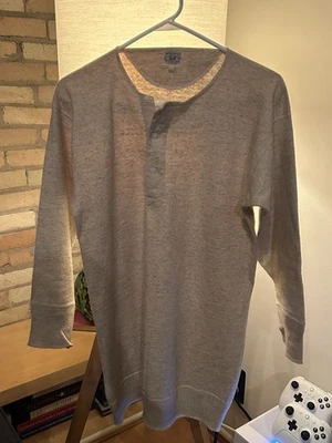 Camisa Ropa Interior Larga Algodón Lana Winsted Nekonit Años 20 De Colección Térmica Ver Msmts Foto 1 de 4