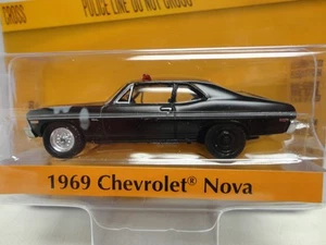 Greenlight 1969 CHEVY NOVA Black '69 w/RR Hollywood S28 HUNTER - Picture 1 of 3